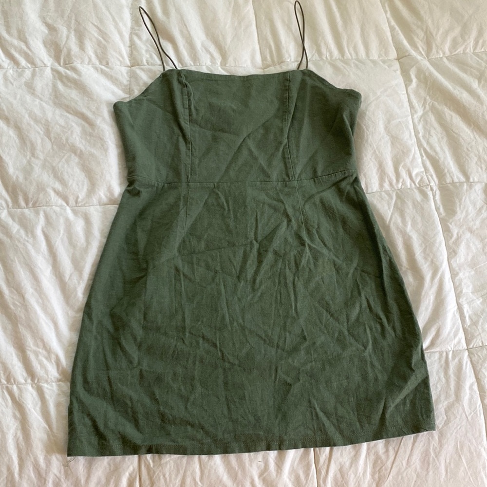 PACSUN LOTTIE MOSS GREEN DRESS